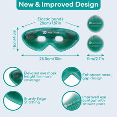 Close-up of Medi Grade cooling pads for refreshing under-eye comfort