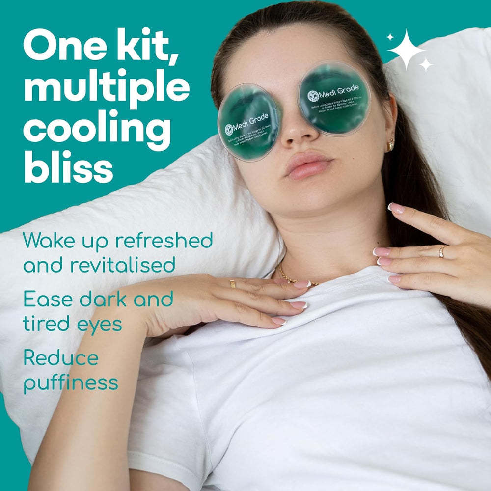 Medi Grade under-eye cooling pads refreshing tired under-eye area