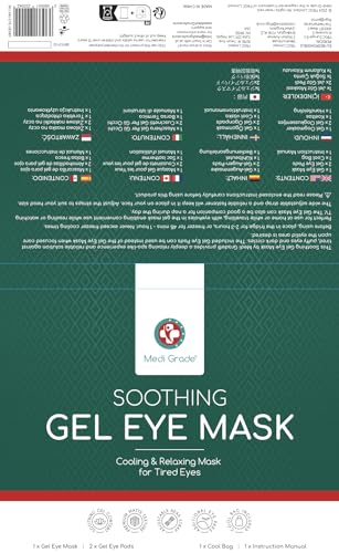 Medi Grade eye mask used for a relaxing at-home spa session