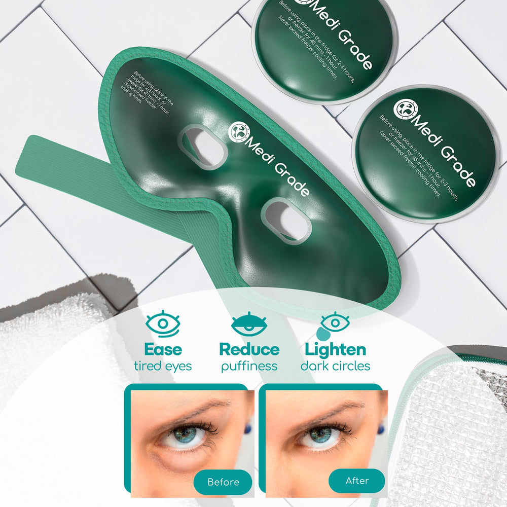 Soft fabric of Medi Grade eye mask for gentle skin contact