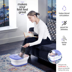 Medical King Foot Spa bubbles and massage deliver comforting spa-like relief after long days on your feet.