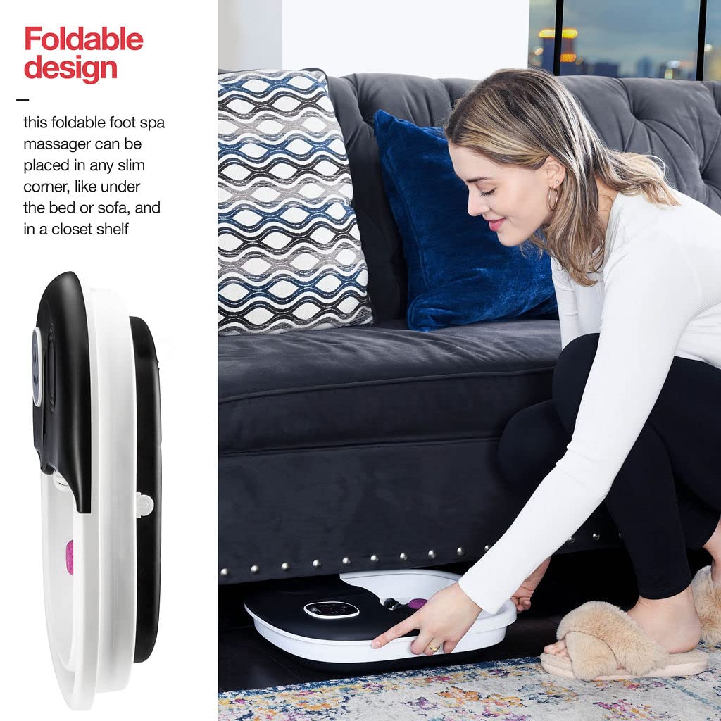 Medical king Foot Spa adjustable heat control for comfort.