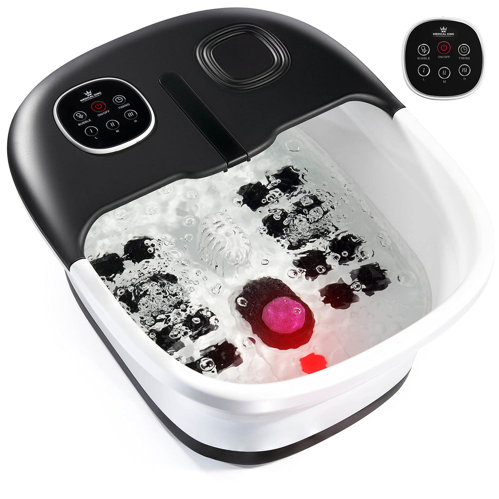 Medical king Foot Spa with remote control for easy at-home relaxation.