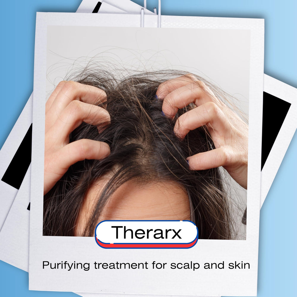 Mediceuticals TheraRx antibacterial scalp wash pump demonstrates easy application and consistent lather for efficient washing.
