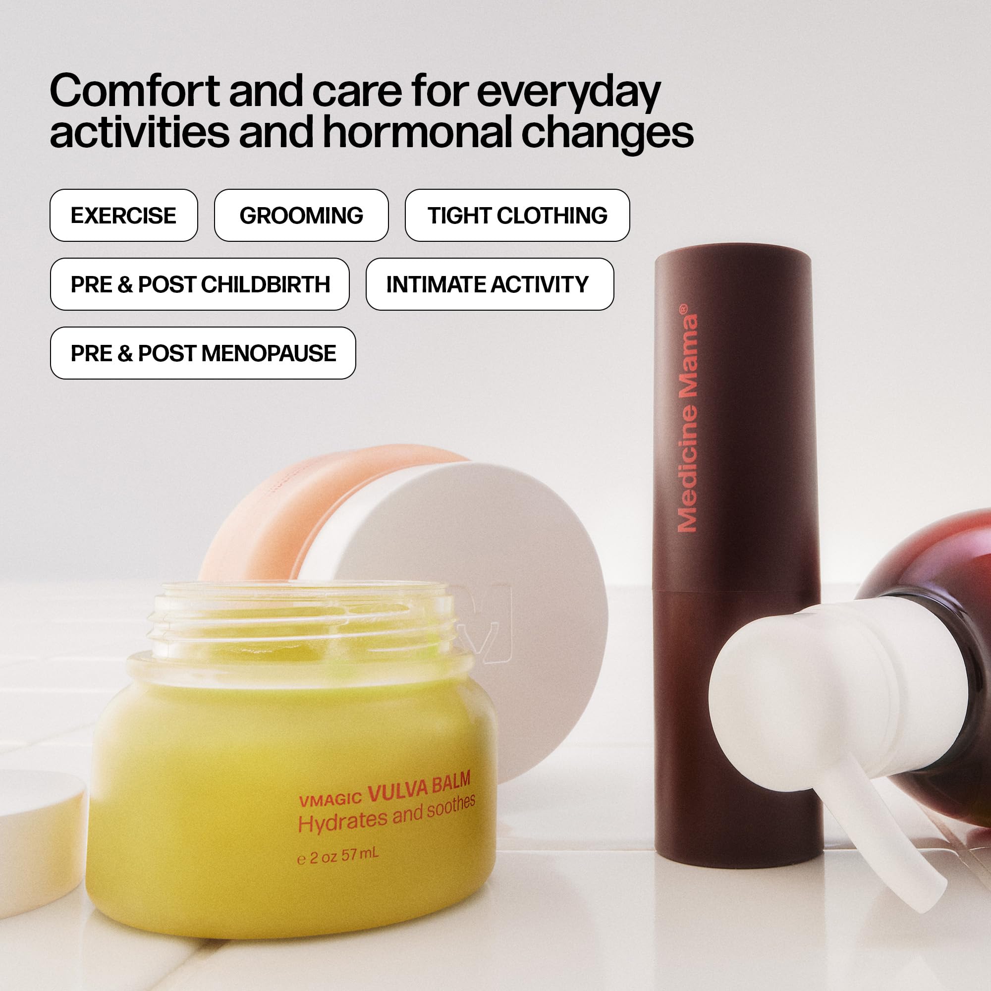 VMAGIC after-shaving vulvar-care use for comfort