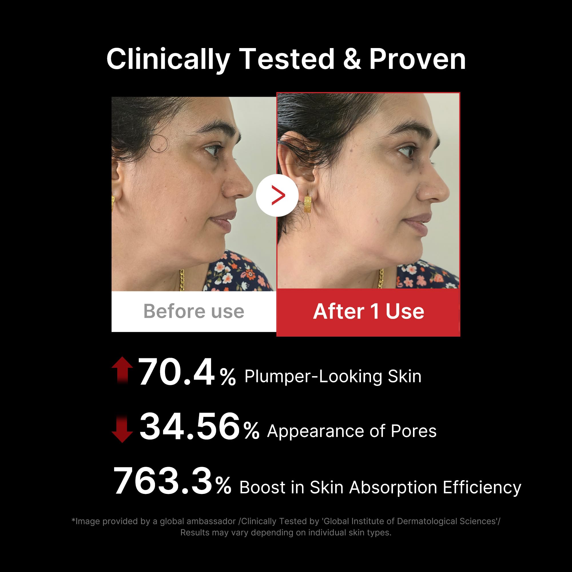 Medicube Age-R Booster Pro face-application in routine for glow