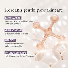 Medicube AGE-R Glow jar close-up highlights glass-like radiance and long-lasting hydration.