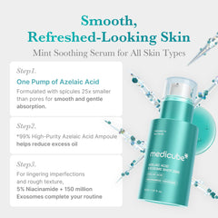Medicube Azelaic Acid Exosome Shot Serum 2000 application pump demonstrates fast absorption for smooth skin.