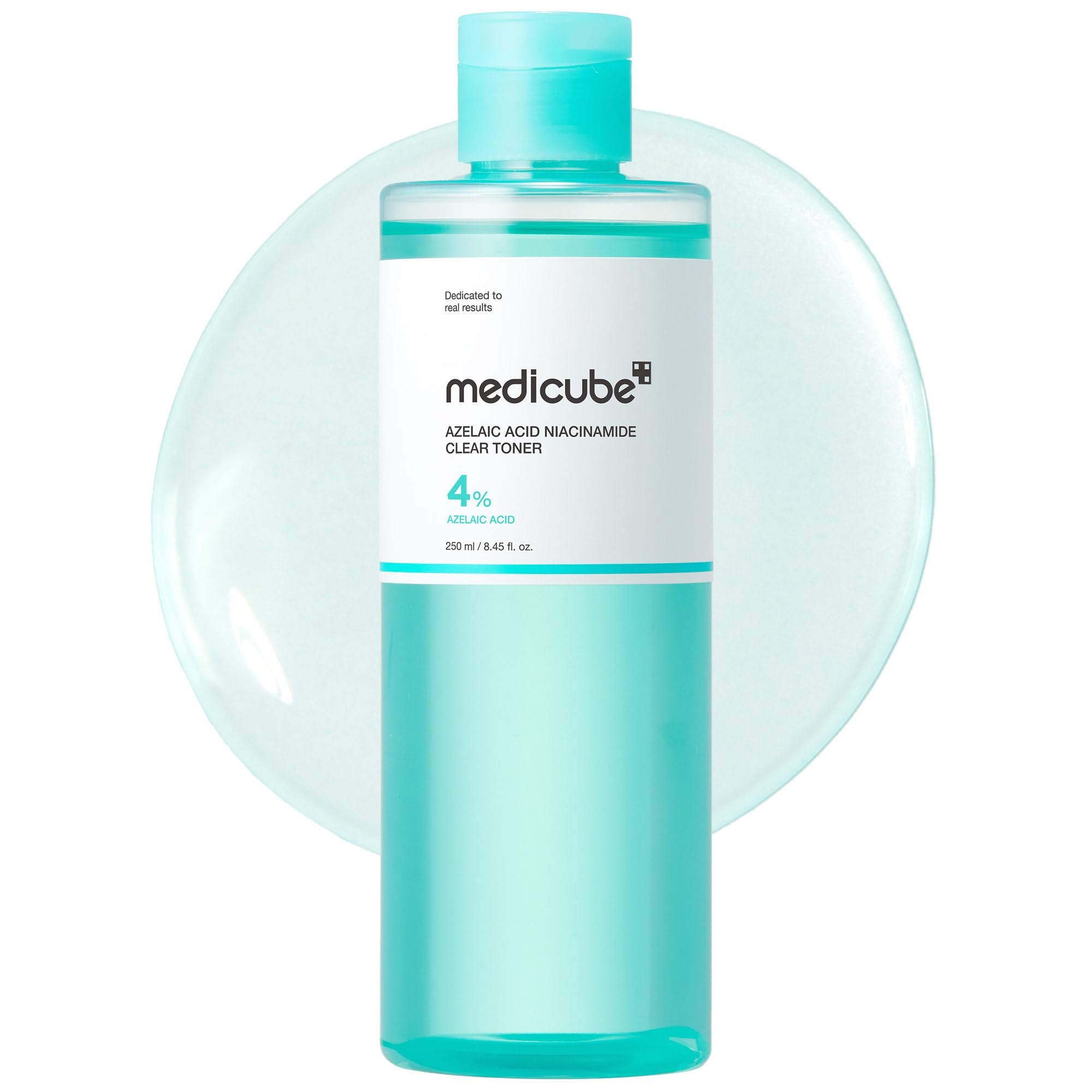 Medicube Azelaic Acid Niacinamide Toner bottle closeup showing calming daily use