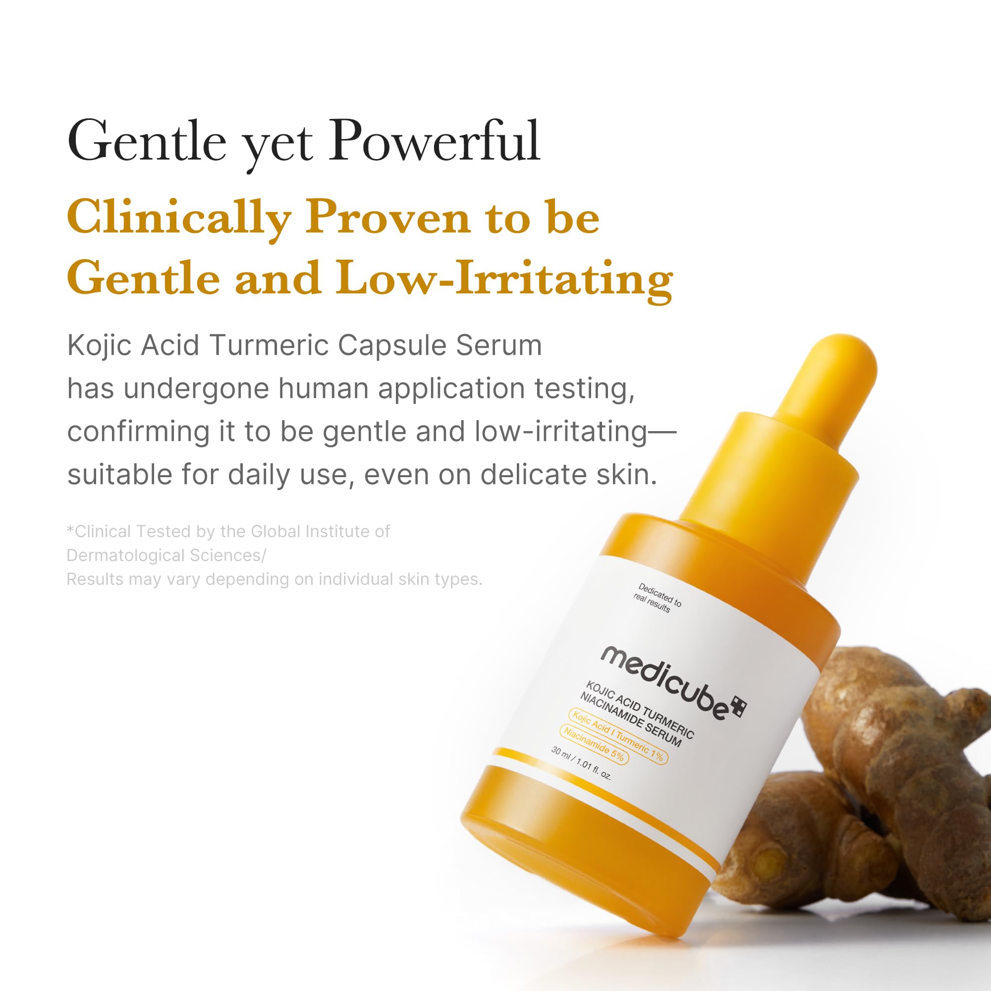 Medicube bottle on vanity ready for daily skincare routine.