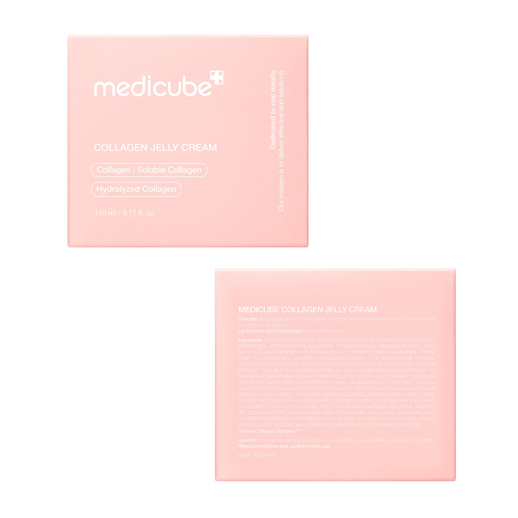 Medicube Collagen Jelly Cream glow illustration hints at radiance.