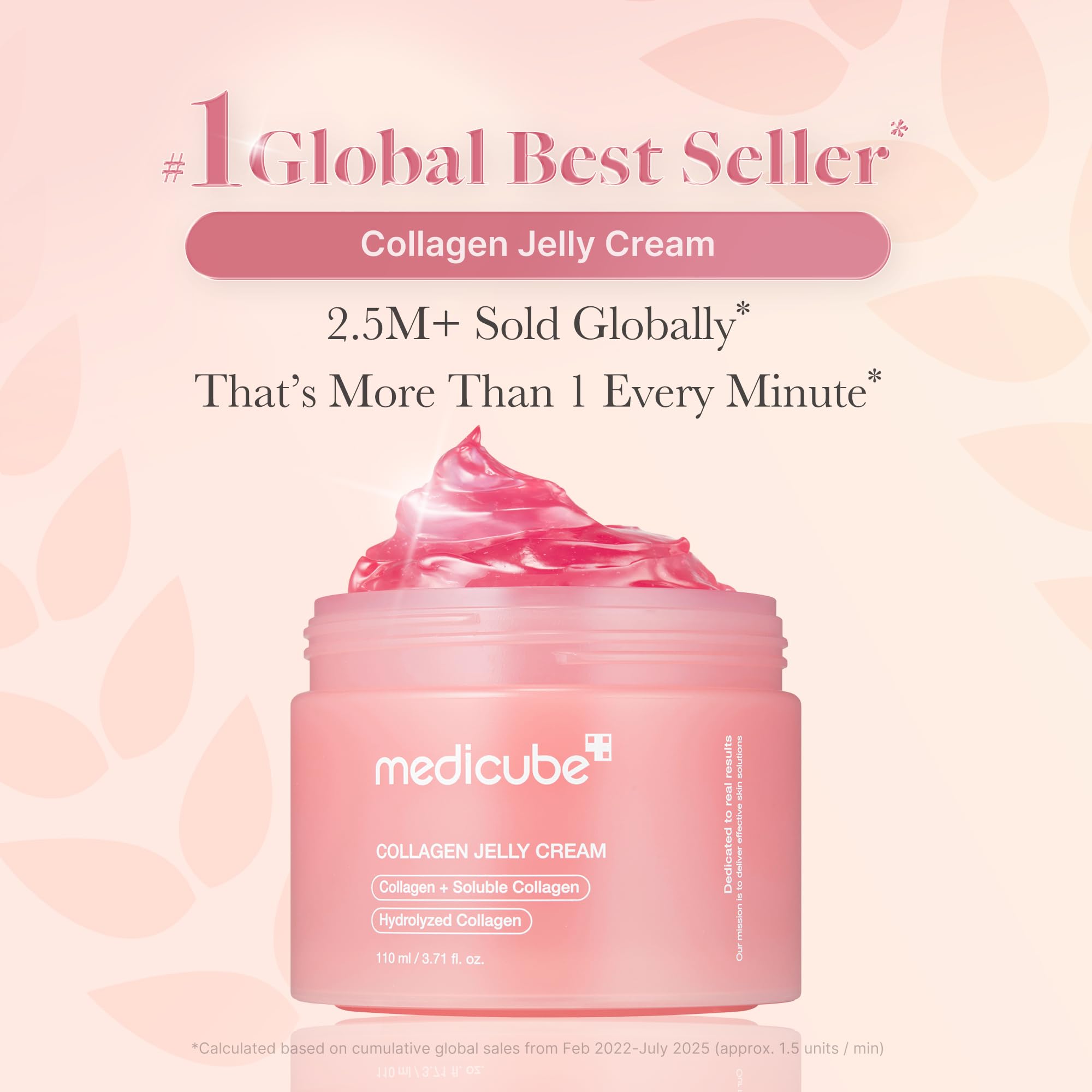 Medicube Collagen Jelly Cream jar close-up shows jelly texture.