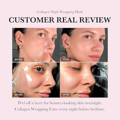 Medicube Collagen Night Wrapping Mask ceramide NP ingredient focus for barrier hydration