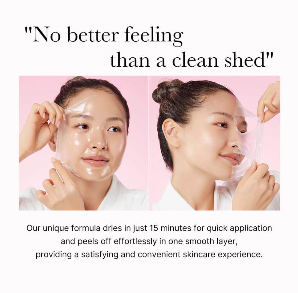 Medicube Collagen Night Wrapping Mask film-wrap closeup demonstrates overnight wrap action