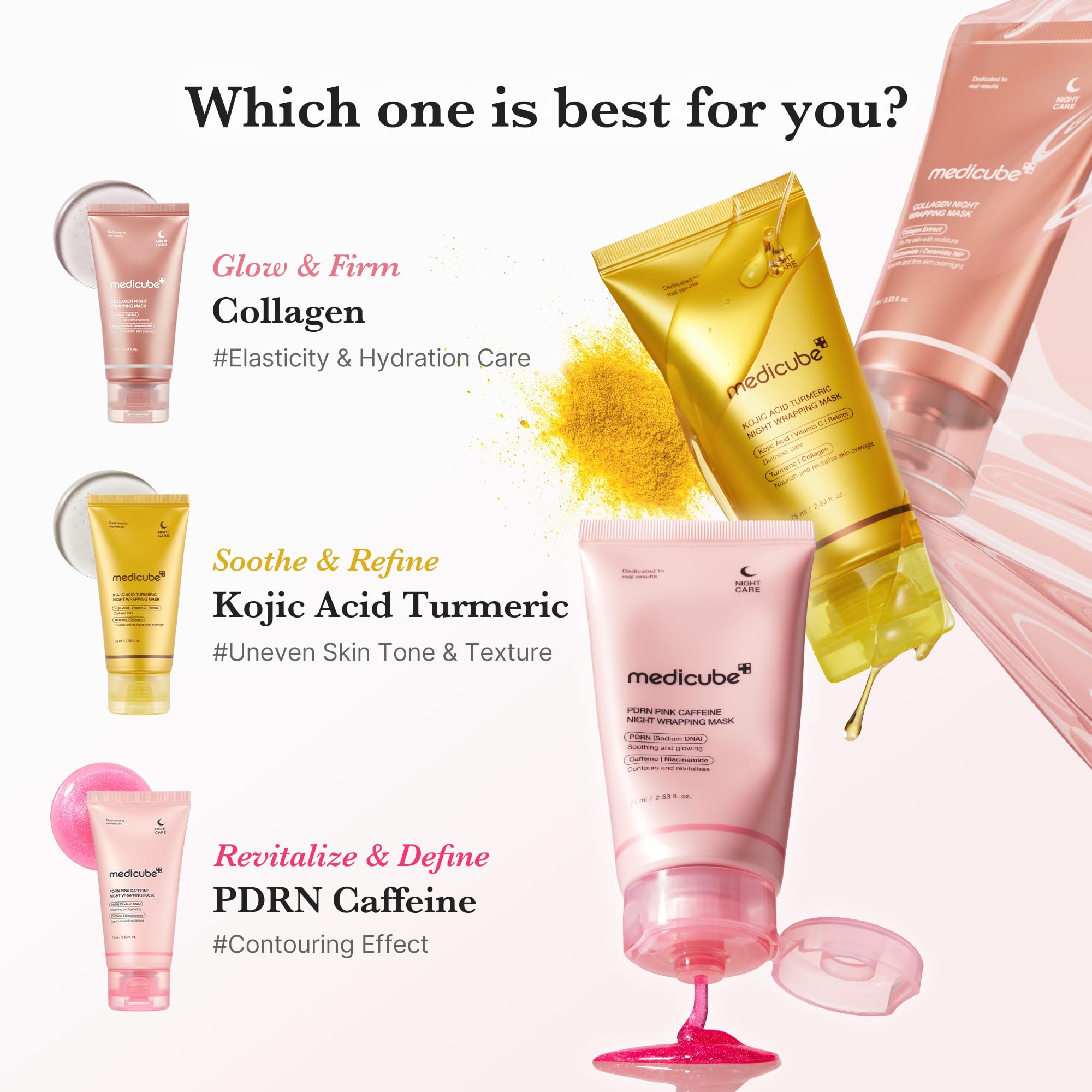 Medicube Collagen Night Wrapping Mask peel-off one-piece ease during removal