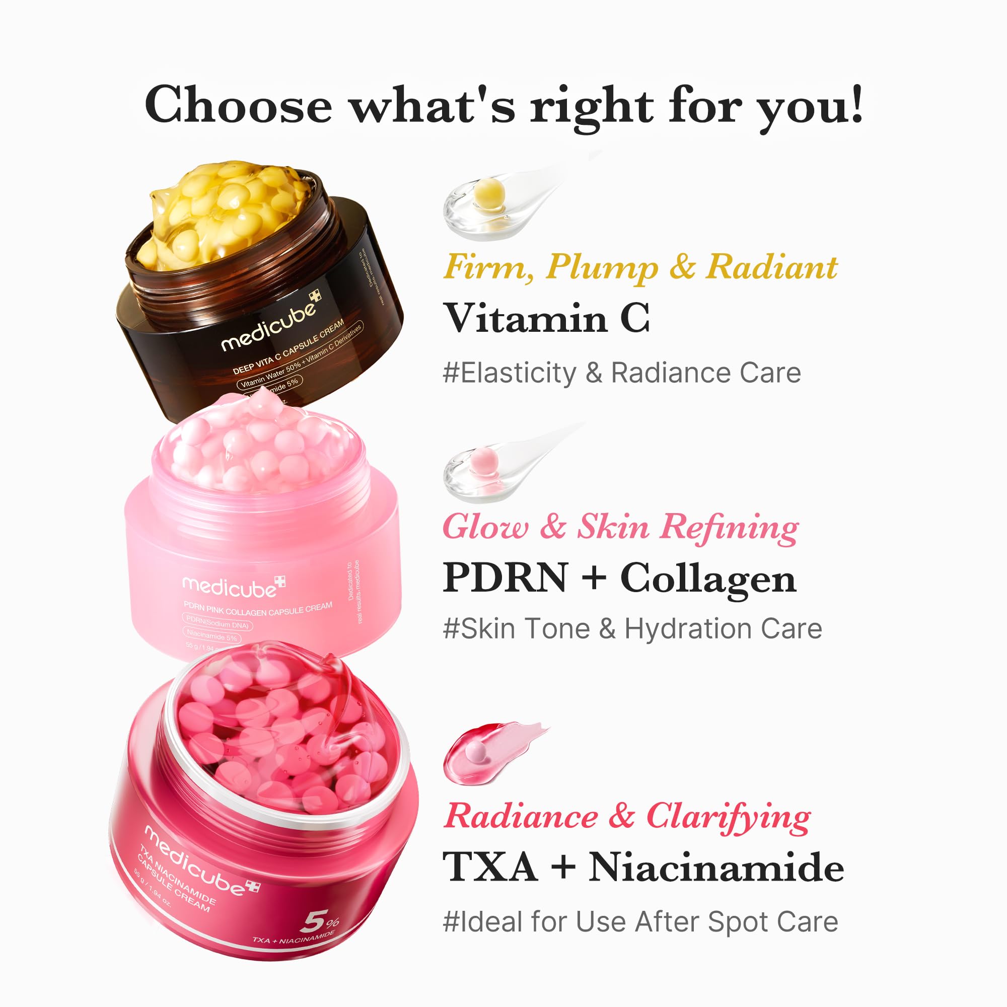 Medicube Deep Vita C Golden Capsule niacinamide component supports brightness