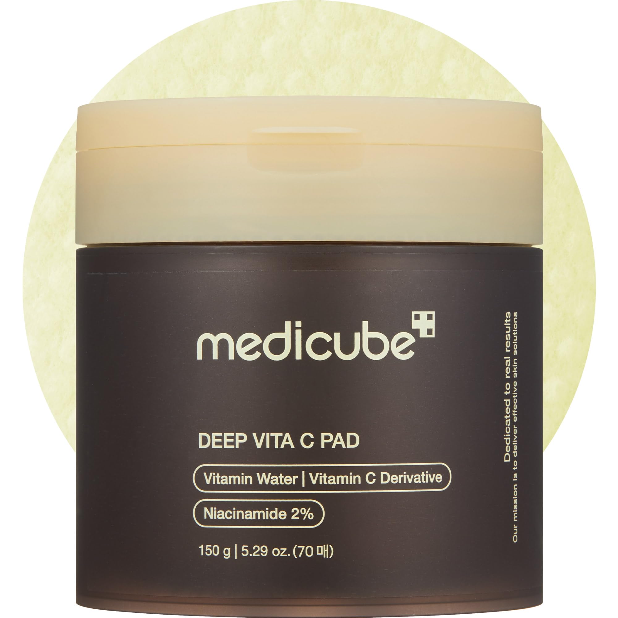 Medicube Deep Vita C Pad embossed side gentle exfoliation for smoother pores