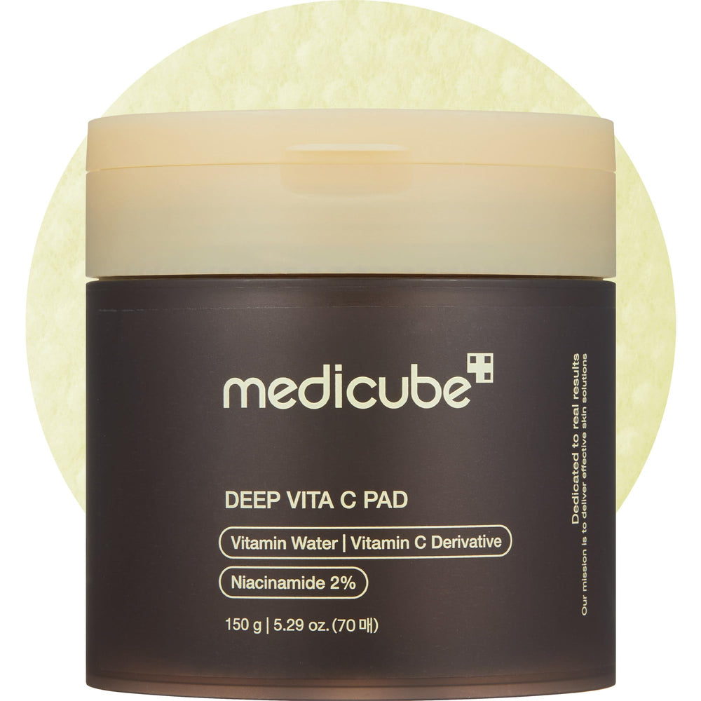 Medicube Deep Vita C Pad embossed side gentle exfoliation for smoother pores
