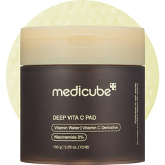 Medicube Deep Vita C Pad embossed side gentle exfoliation for smoother pores