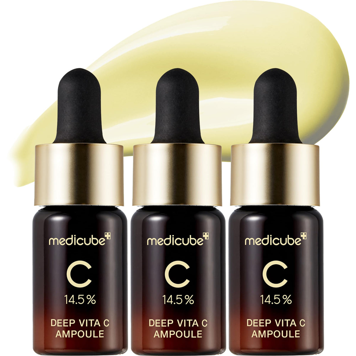 Medicube Deep Vita C Serum bottle front highlighting radiant skin potential
