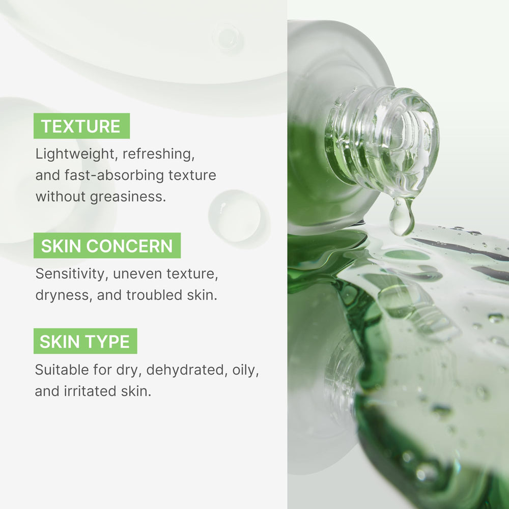 Medicube Exosome Cica Tea Tree Ampoule application scene suggests soothing routine for troubled areas.