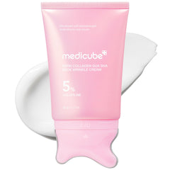 medicube front packaging of neck cream showing compact design and benefit