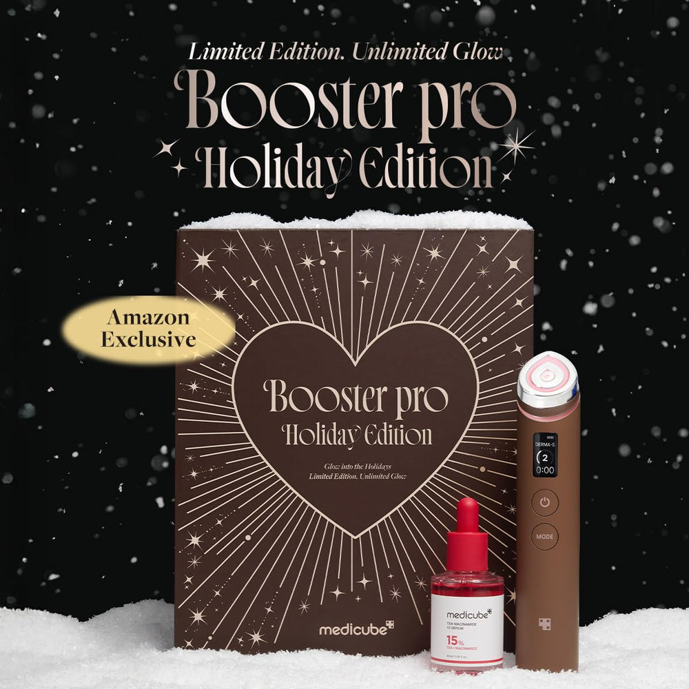 Medicube Glow All Day TXA Serum bottle highlights hydrating formula for luminous complexion.