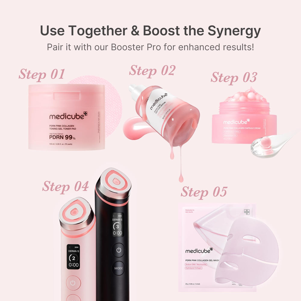 medicube glow-ready skin after use with smooth complexion