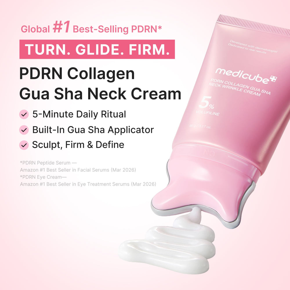 medicube close-up of gua sha applicator highlighting sculpting benefit