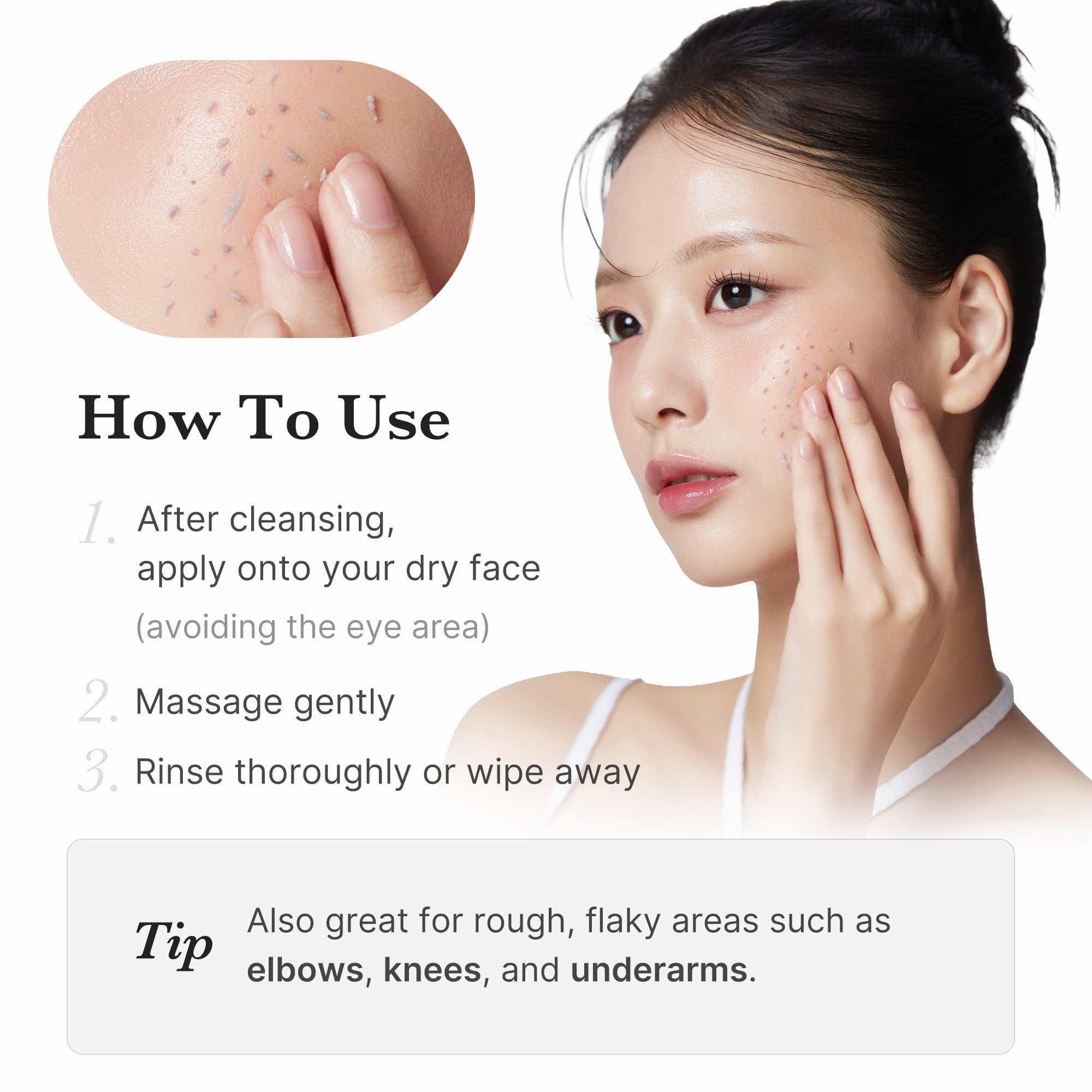 Medicube rice bran water detail suggests softness and lasting skin suppleness