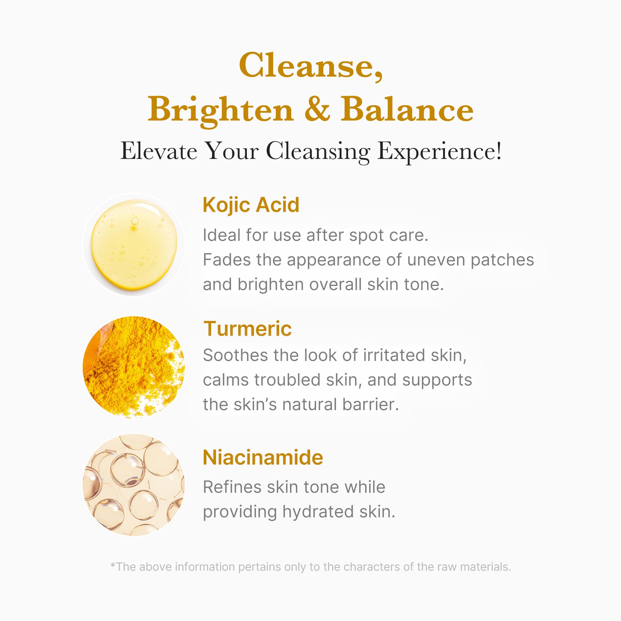 Medicube Kojic Acid Turmeric Whip Cleanser close-up dense foam for thorough cleansing.