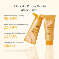 Medicube Kojic Acid Turmeric Whip Cleanser tube packaging for hygienic daily use.