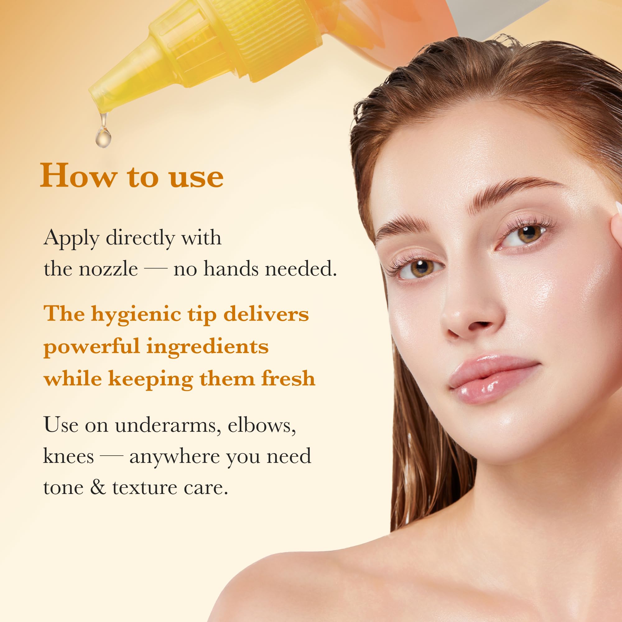 Medicube Kojic Turmeric Toner face application on clean skin for brightening prep