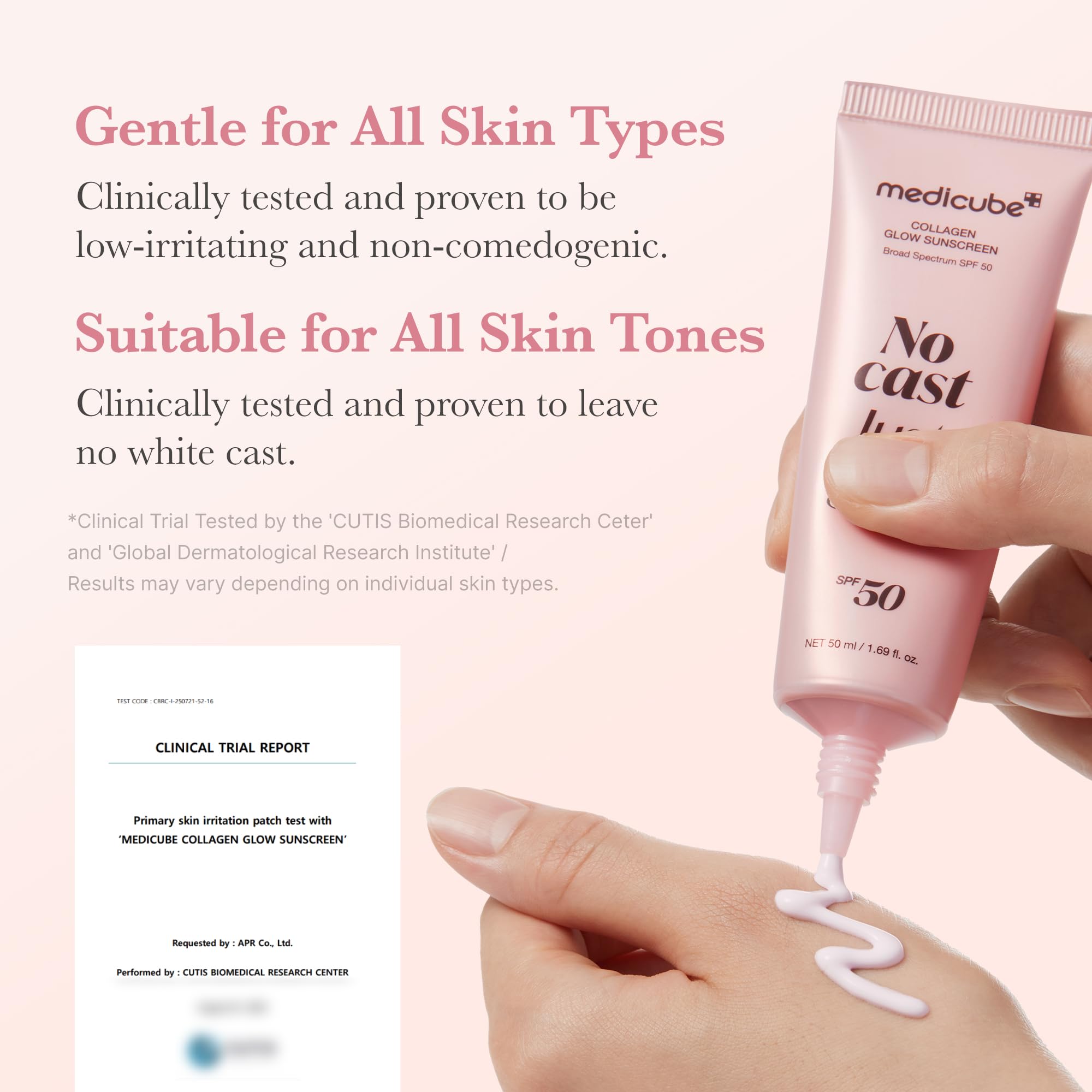 Medicube No Cast Just Glow collagen-boosting formula with peptides and ceramides visual