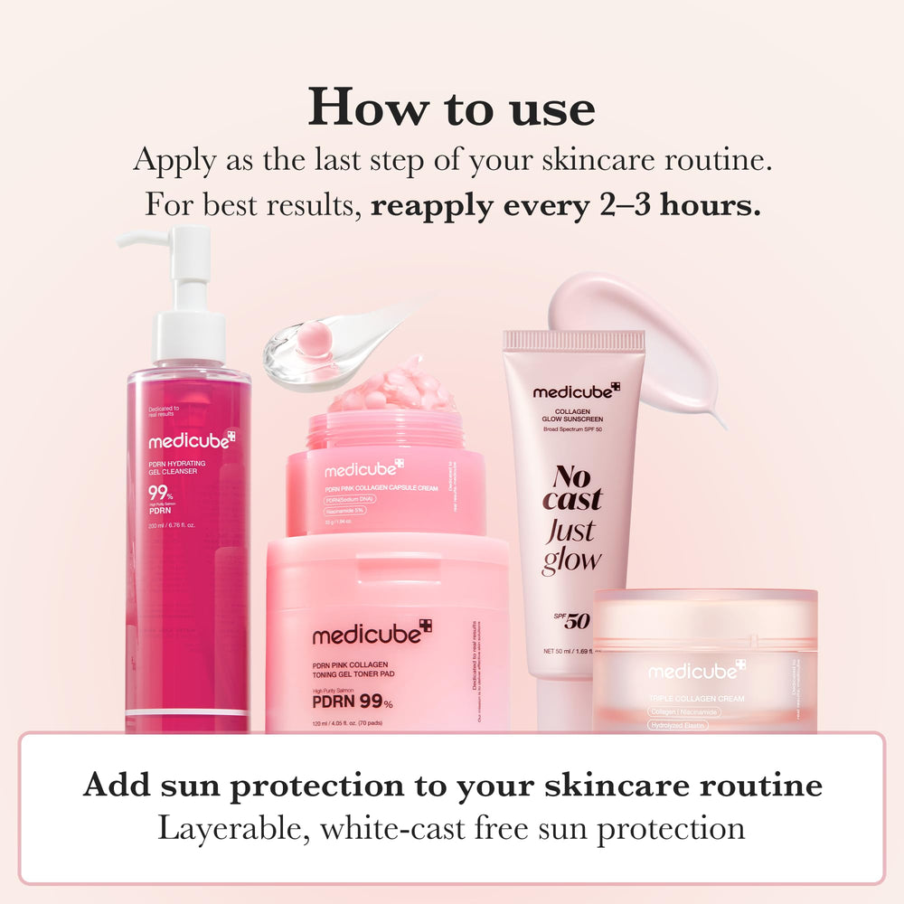 Medicube No Cast Just Glow hyaluronic acid and ceramide components close-up