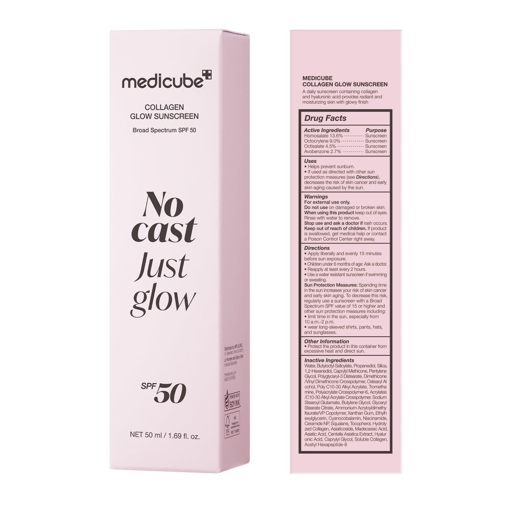 Medicube No Cast Just Glow no white cast finishing on skin