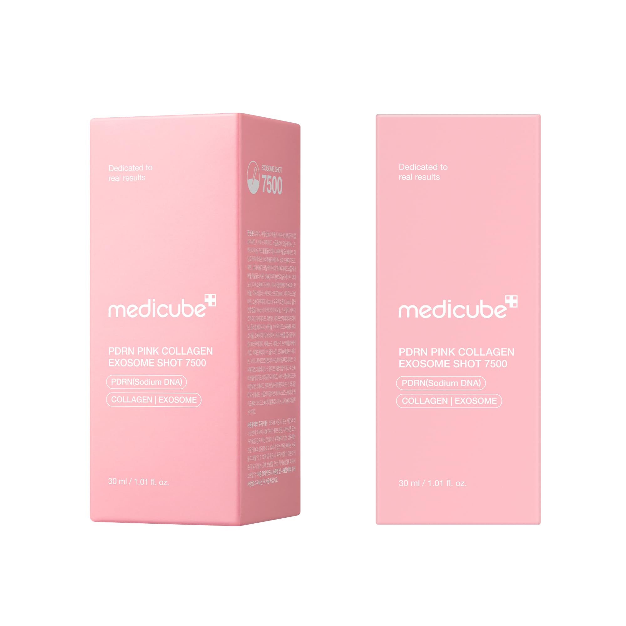Medicube PDRN Pink Collagen Exosome Shot Serum gives smoother texture and hydration.