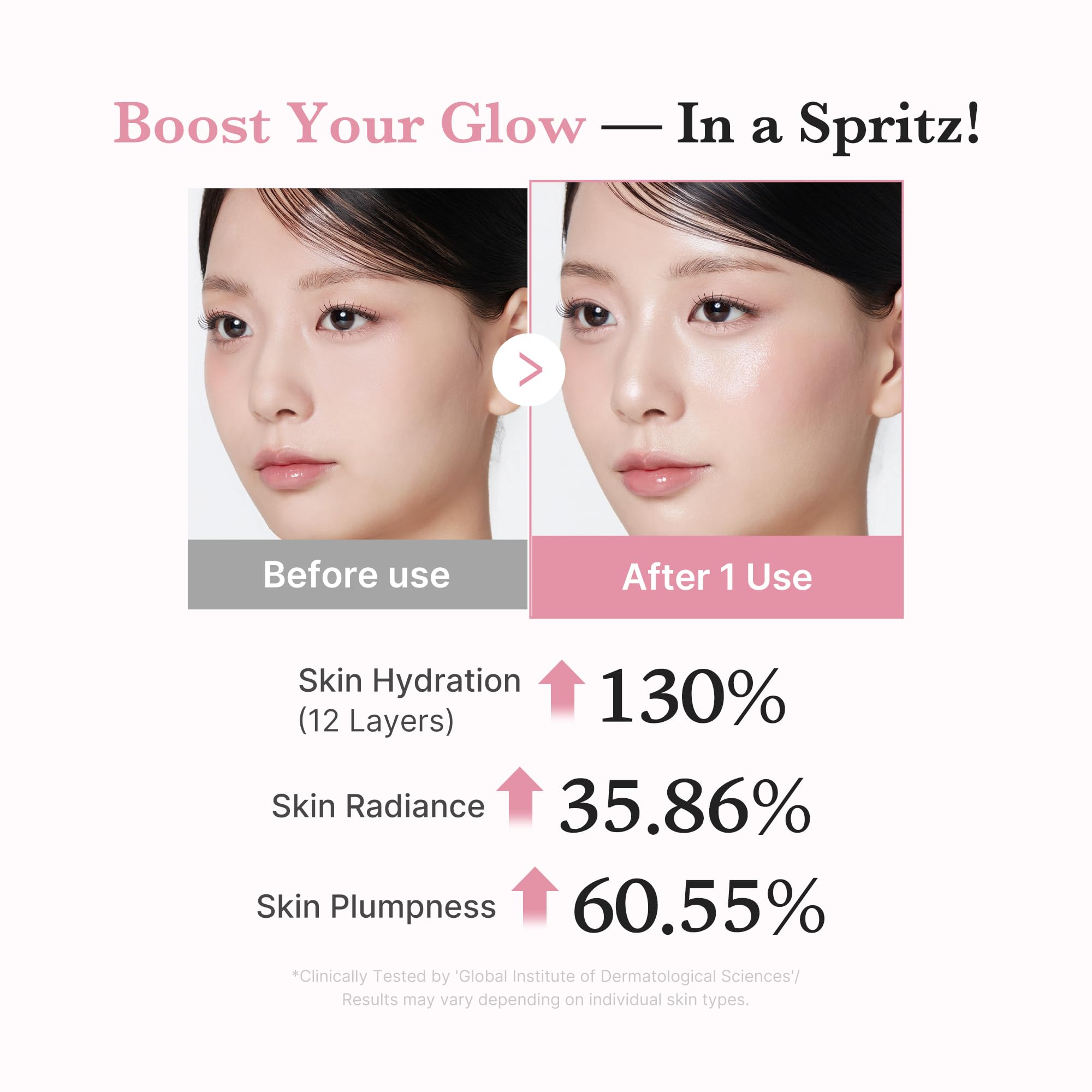 Medicube Pink mist spray captured during quick mid-day refresh for hydration.