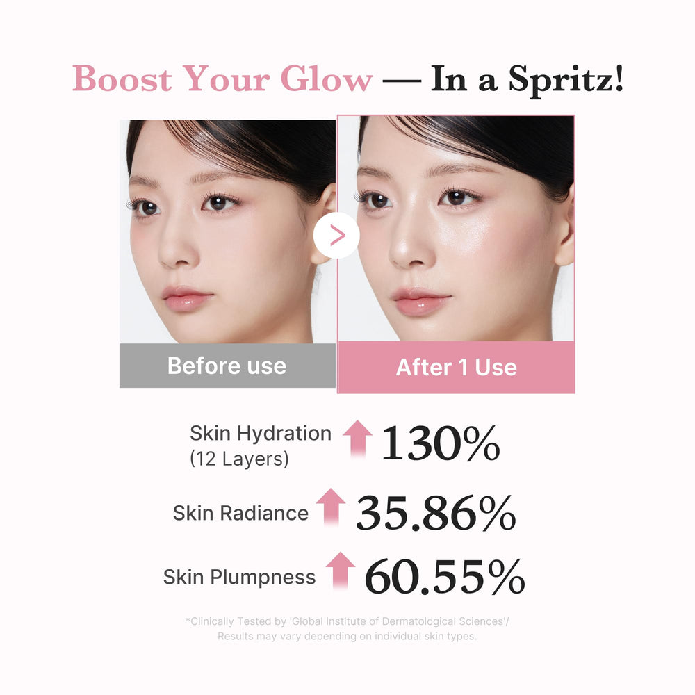 Medicube Pink mist spray captured during quick mid-day refresh for hydration.