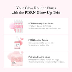 Medicube Pink PDRN Trio single-use pink drop vials for on-the-go hydration