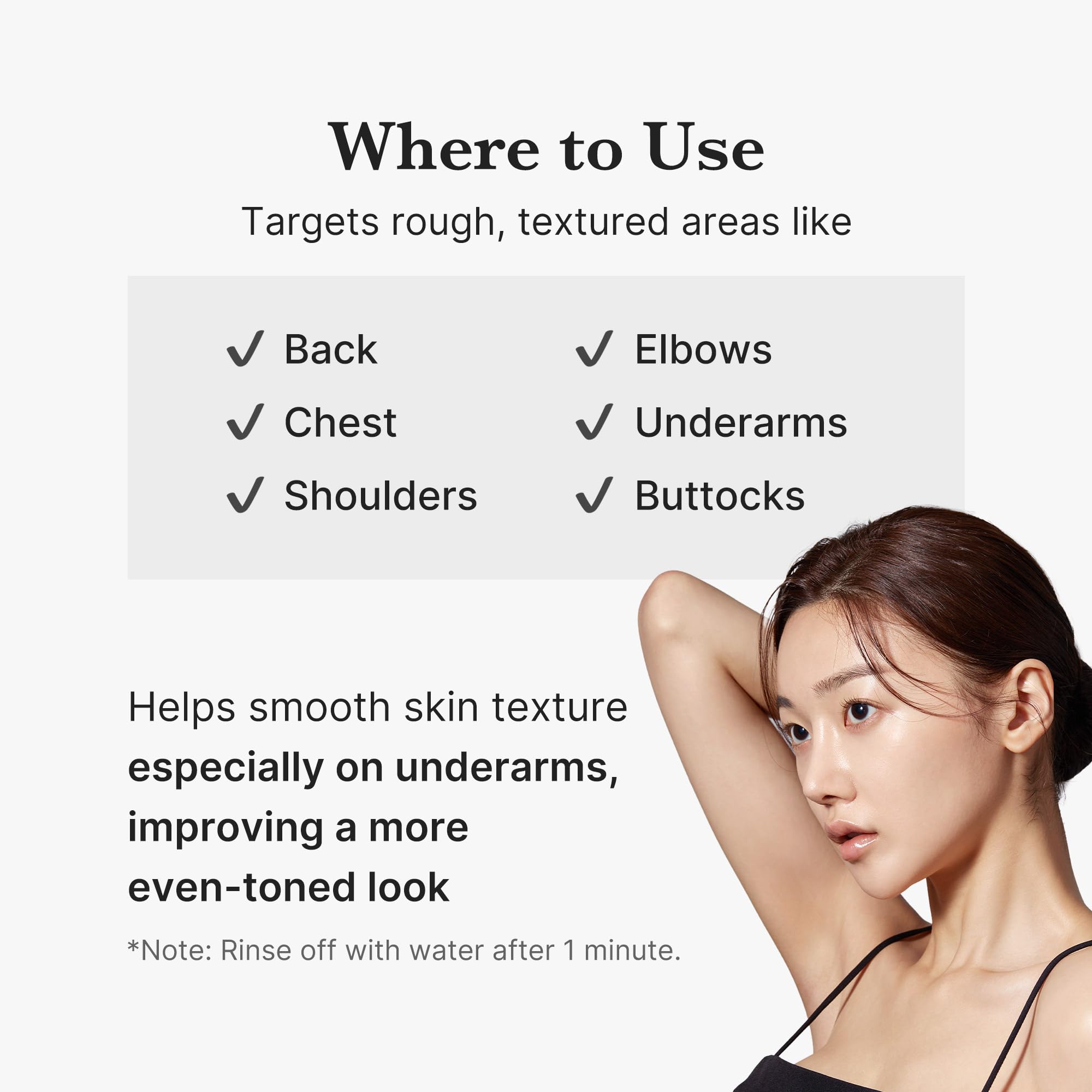 Medicube Red Body Peeling Shot used in summer for refreshed skin