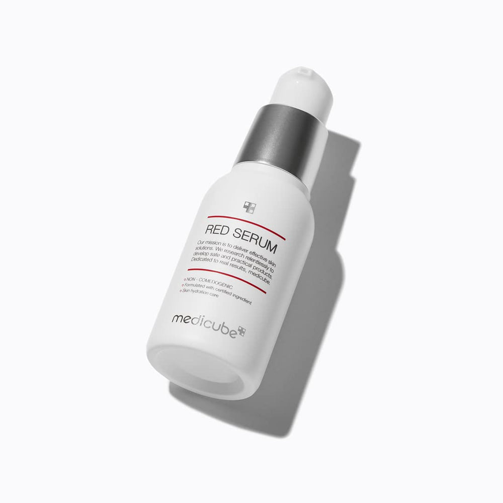 Medicube Red Serum 2.0 ingredients-bha-niacinamide showcases soothing actives for breakout-prone skin