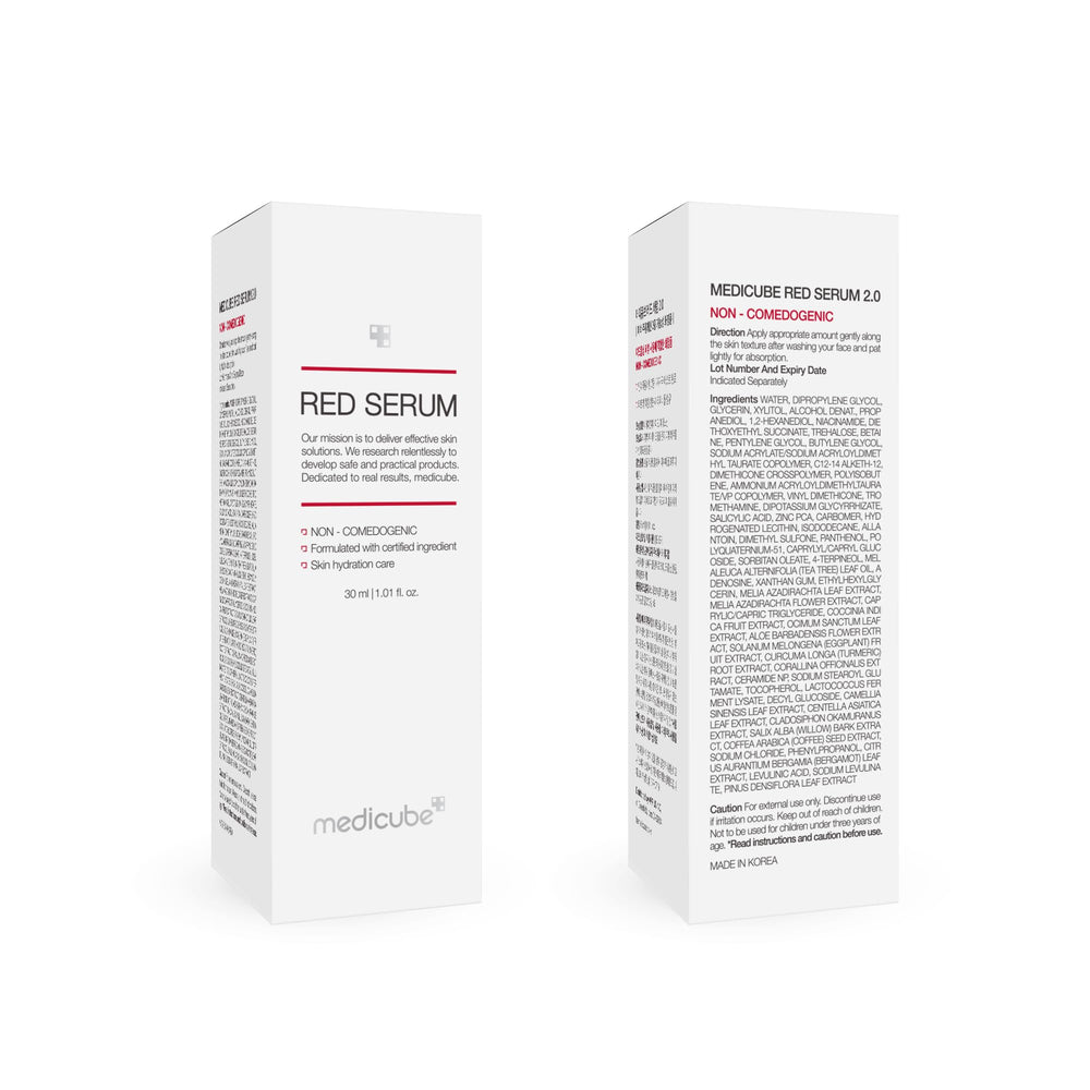 Medicube Red Serum 2.0 final-look indicates balanced finish for all skin types