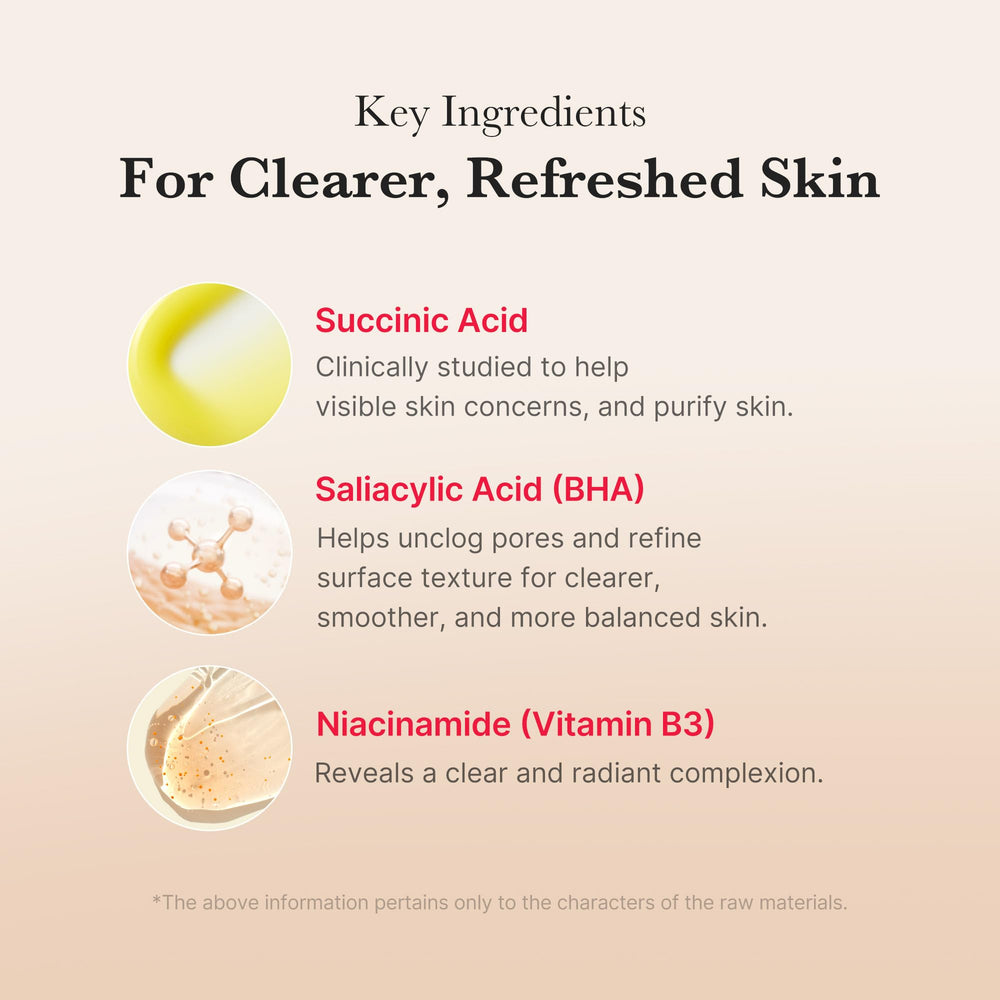 Medicube Red Succinic Pad on-face application shows pore refinement.