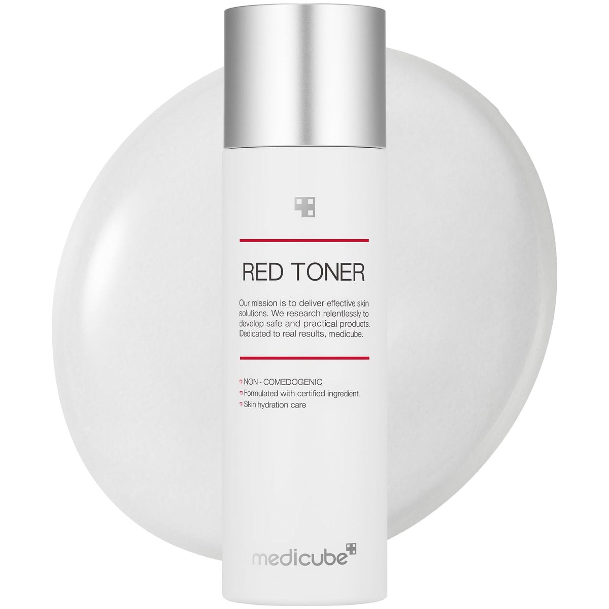 Medicube Red Toner 2.0 bottle pour for calm, balanced skin