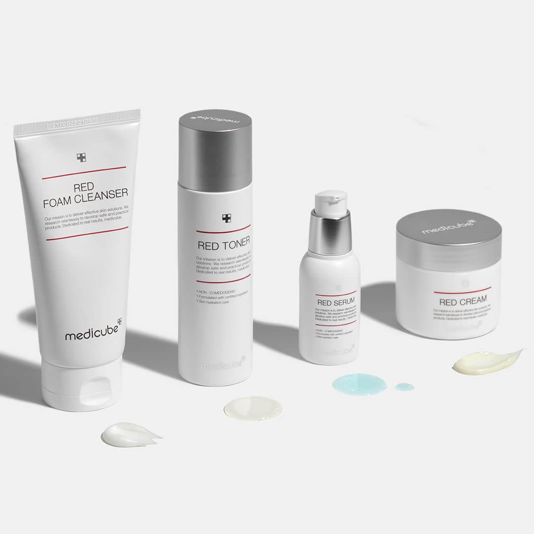 Medicube Red Toner 2.0 wet-face moment emphasizes pore balance