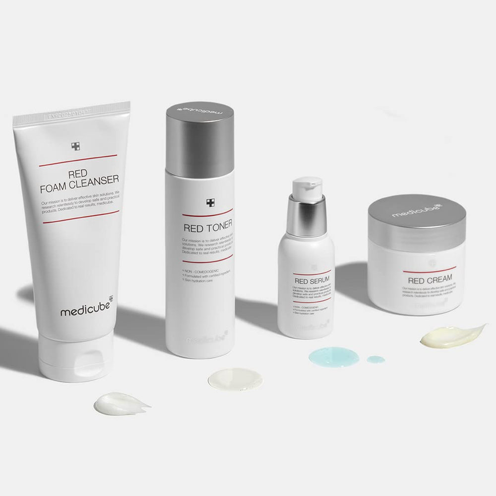 Medicube Red Toner 2.0 wet-face moment emphasizes pore balance