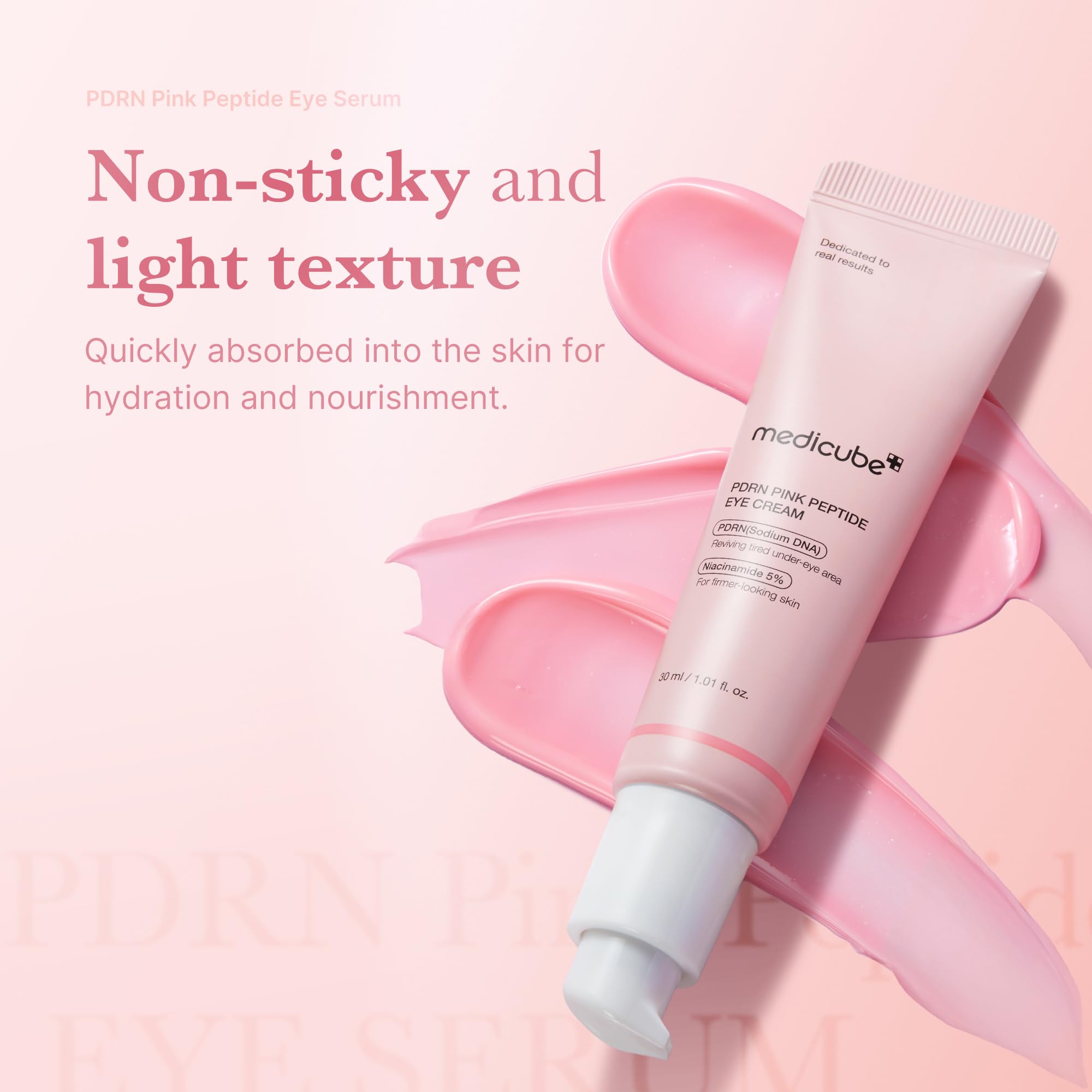 Medicube Salmon DNA PDRN Eye Serum 99% purity retinol supports elasticity around the eyes