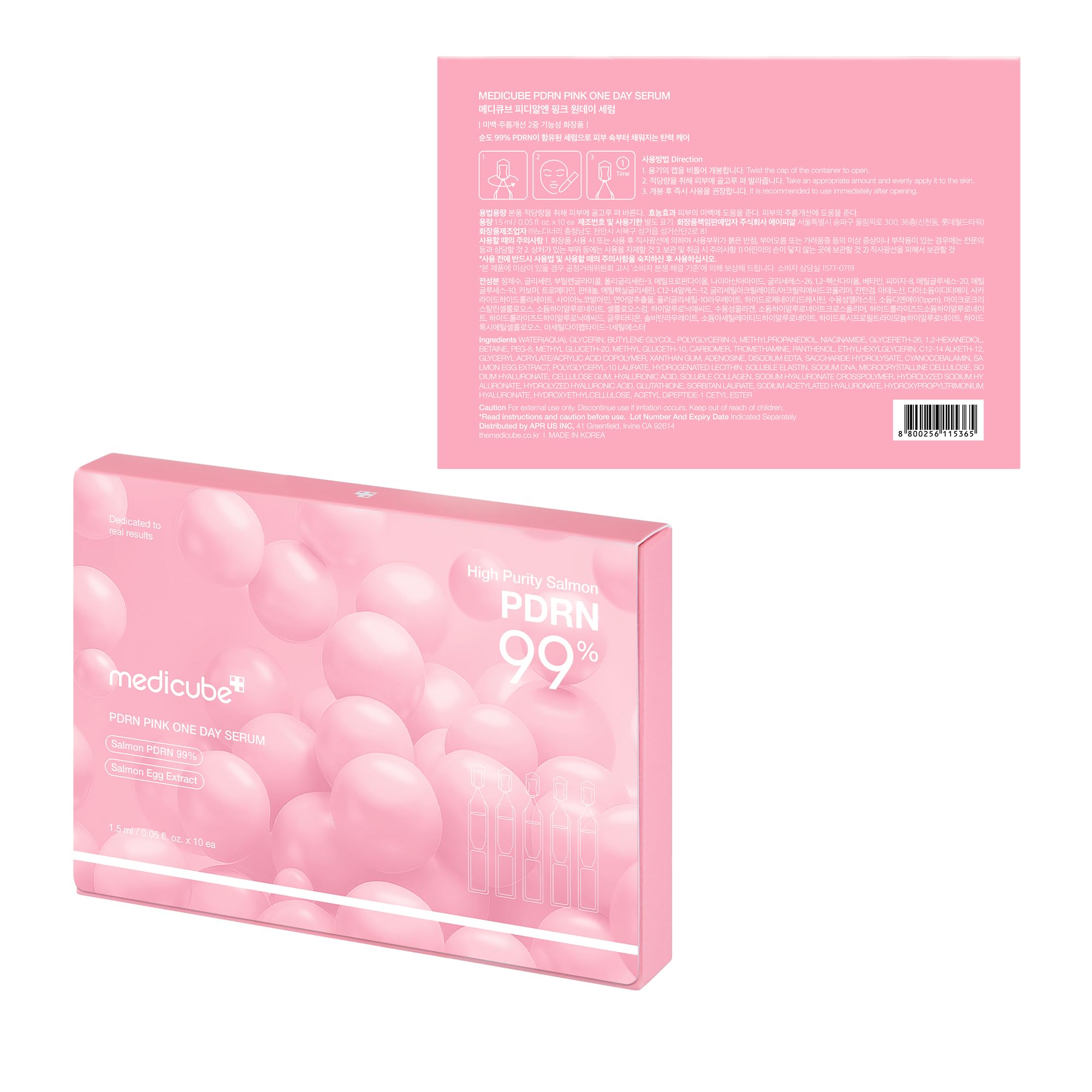 medicube Salmon DNA PDRN glass-skin glow concept