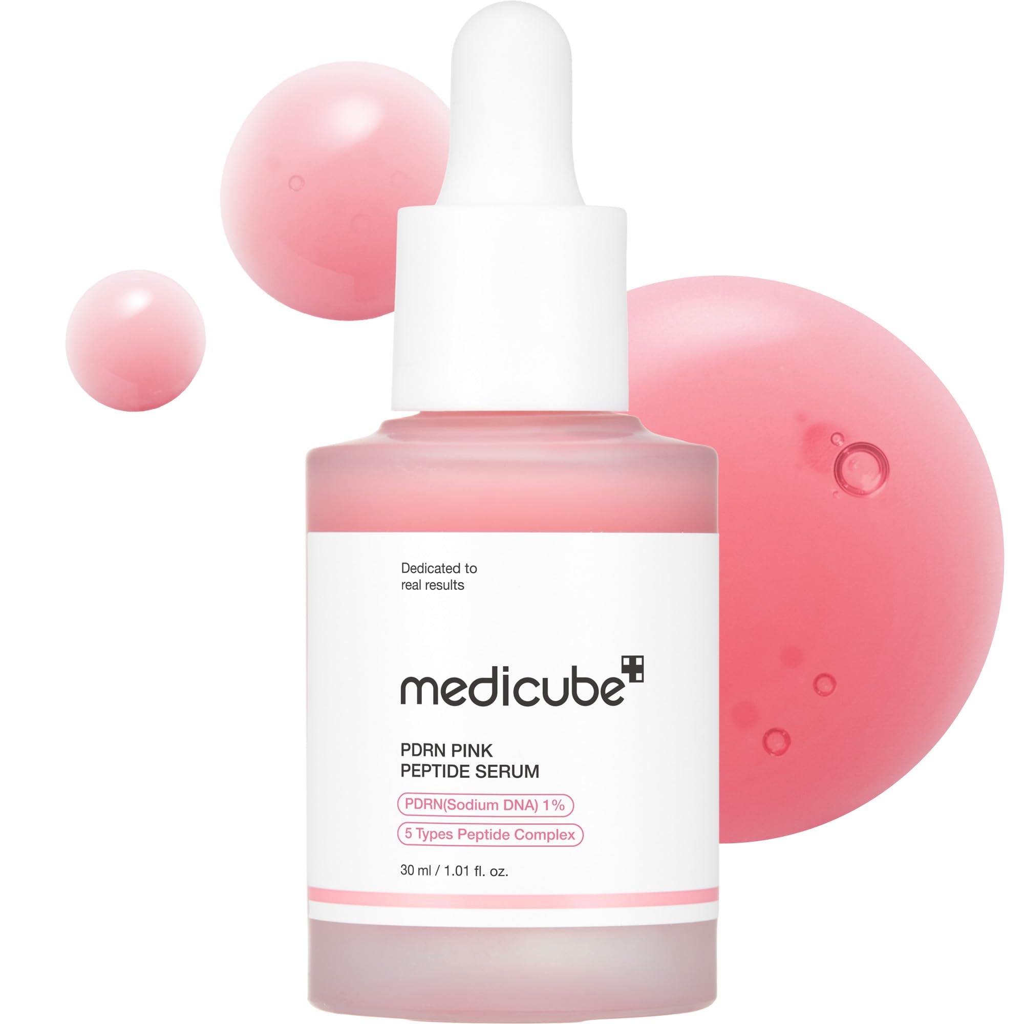 medicube salmon dna pdrn pink peptide serum bottle ready for daily glow hydration